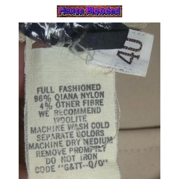 Vintage 70s Givenchy Sport Beige Striped Sweater Pants Scarf Logo Couture Petite - Picture 15 of 16